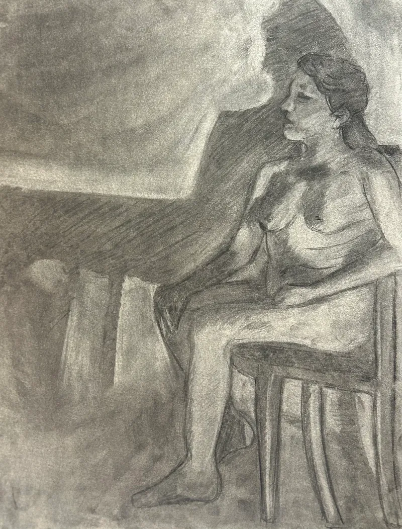 Naked Woman in Chair