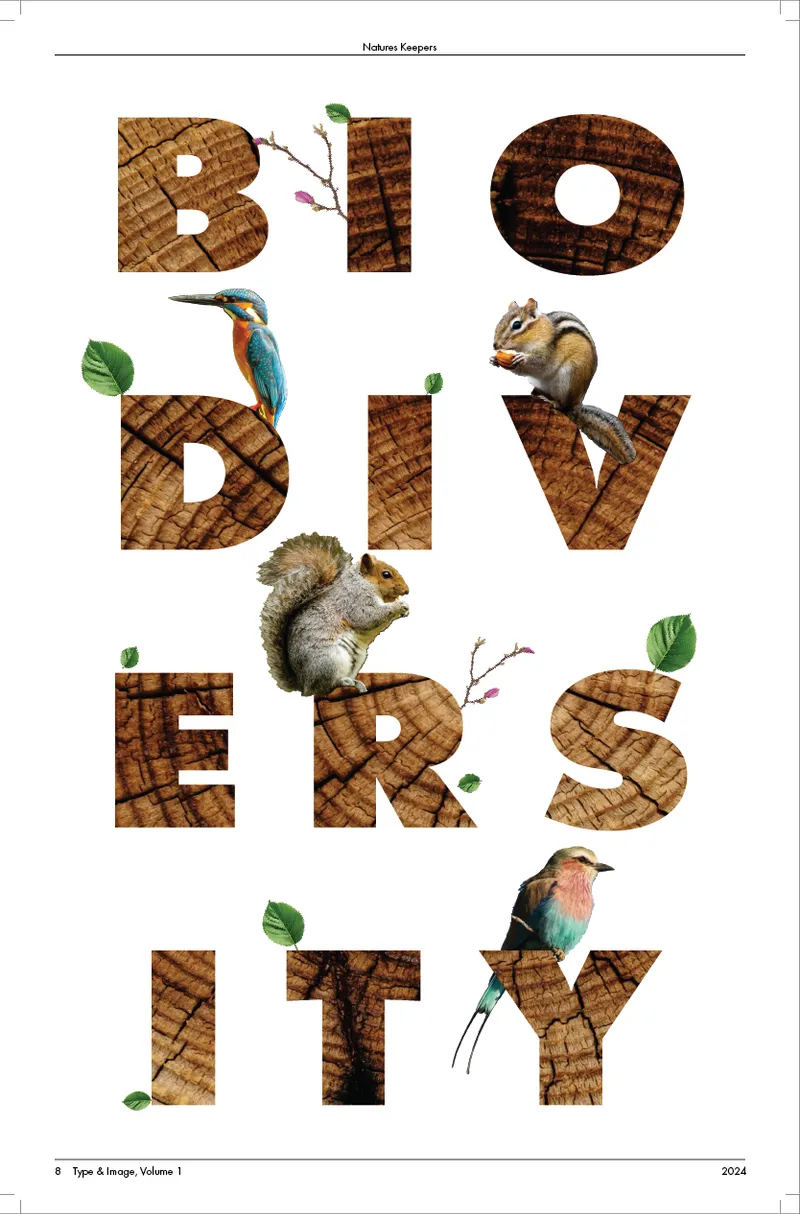 Biodiversity" Bold Letters