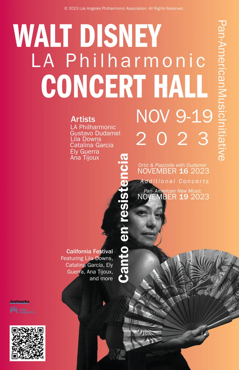 La Philharmonic Poster, Woman with a fan